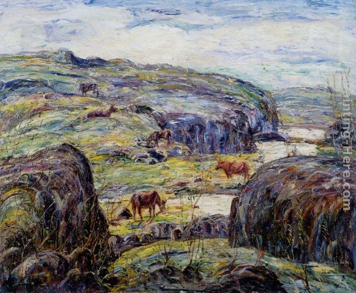 Springtime painting - Ernest Lawson Springtime art painting Springtime painting - Ernest Lawson Springtime art painting